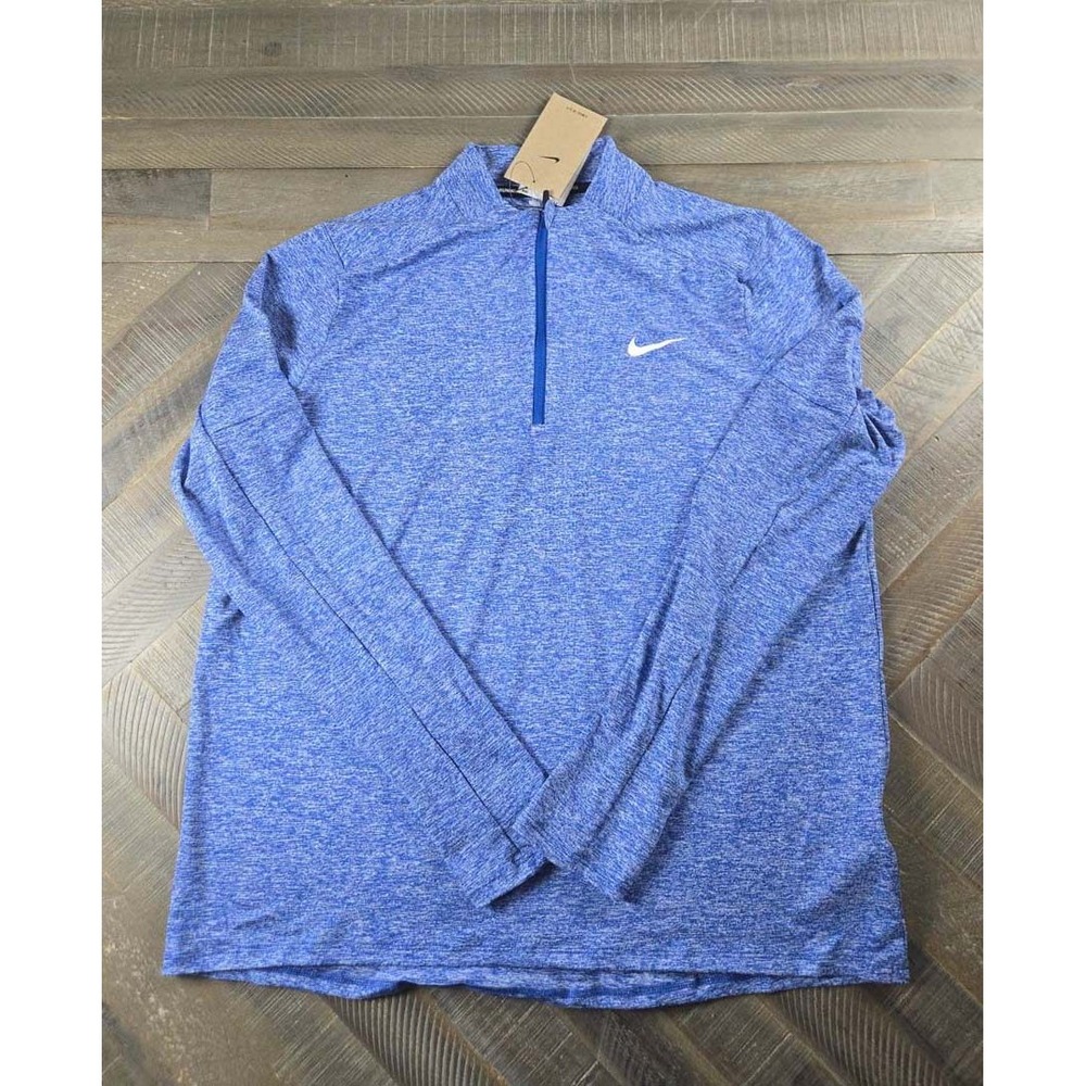 Nike Dri-Fit Element Womens Quarter Zip Running Top Space Dye DH4951-494 L NWT